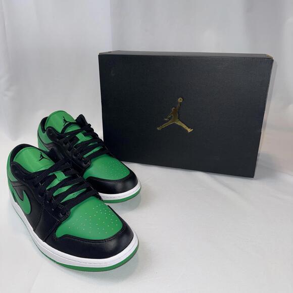 Jordan 1 Low Black/Lucky Green - Size 12 - Picture 8 of 8